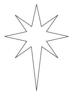 Bethlehem Star Tracing Shape Pdf, Free Vectors File
